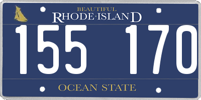 RI license plate 155170