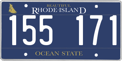 RI license plate 155171