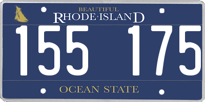 RI license plate 155175