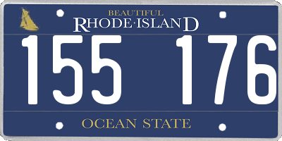 RI license plate 155176