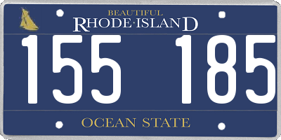 RI license plate 155185
