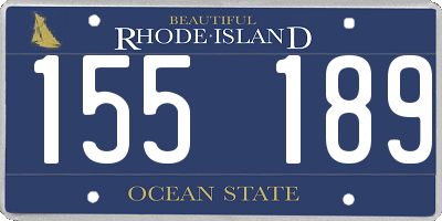 RI license plate 155189