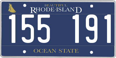 RI license plate 155191
