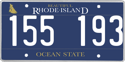 RI license plate 155193