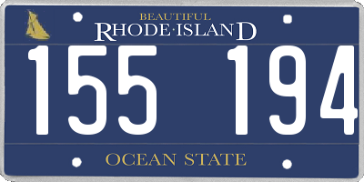 RI license plate 155194