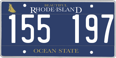 RI license plate 155197