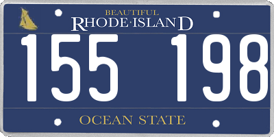 RI license plate 155198