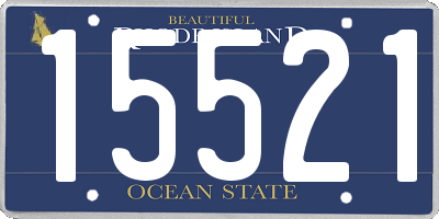 RI license plate 15521