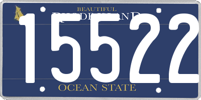 RI license plate 15522