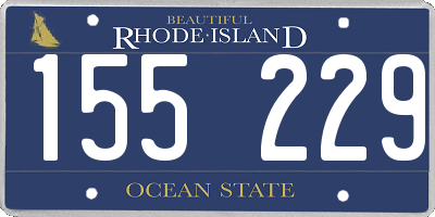 RI license plate 155229