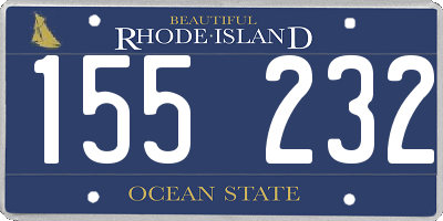 RI license plate 155232