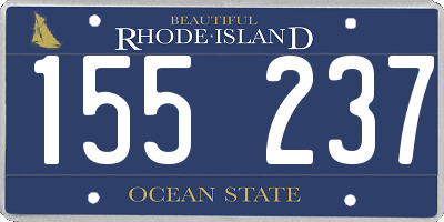 RI license plate 155237