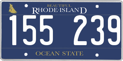RI license plate 155239