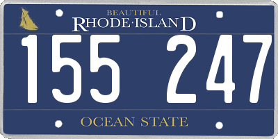RI license plate 155247