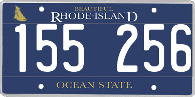 RI license plate 155256