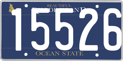 RI license plate 15526