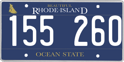 RI license plate 155260