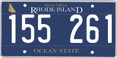 RI license plate 155261