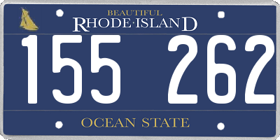 RI license plate 155262