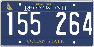 RI license plate 155264