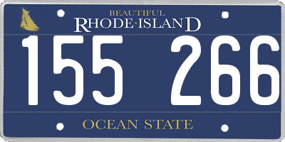 RI license plate 155266