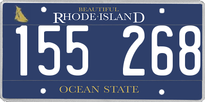RI license plate 155268