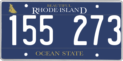 RI license plate 155273