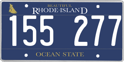 RI license plate 155277
