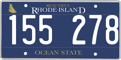 RI license plate 155278