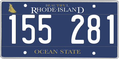 RI license plate 155281