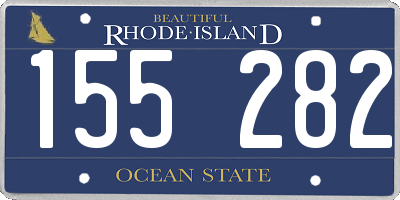 RI license plate 155282