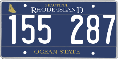RI license plate 155287