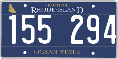 RI license plate 155294
