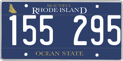 RI license plate 155295