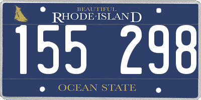 RI license plate 155298