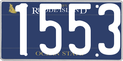 RI license plate 1553