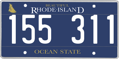 RI license plate 155311