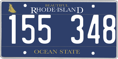 RI license plate 155348