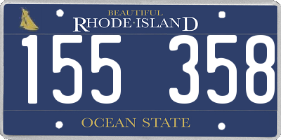RI license plate 155358