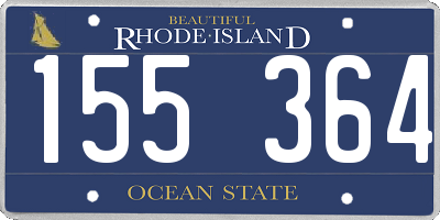 RI license plate 155364