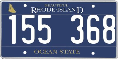 RI license plate 155368