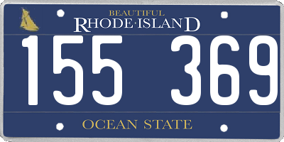 RI license plate 155369