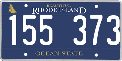 RI license plate 155373