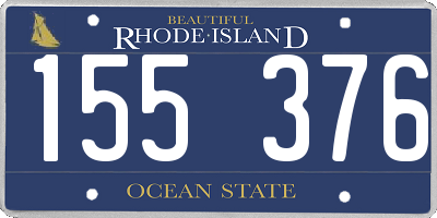 RI license plate 155376