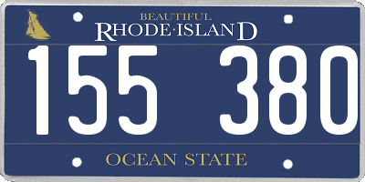 RI license plate 155380