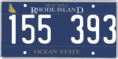 RI license plate 155393