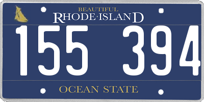 RI license plate 155394