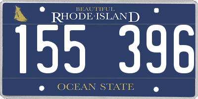 RI license plate 155396