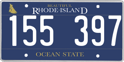 RI license plate 155397