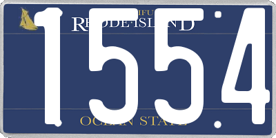 RI license plate 1554